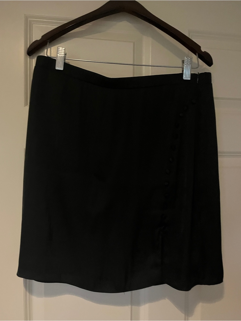 Current Air Black Mini Skirt with Side Button Detail